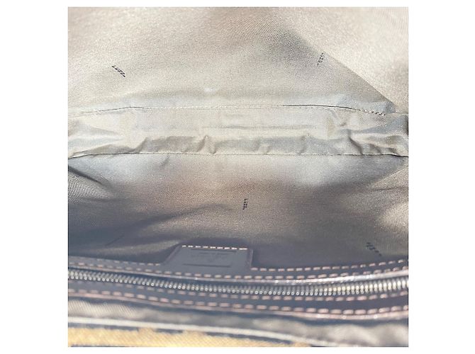 Borsa a Spalla Fendi Zucca Marrone - vista 13