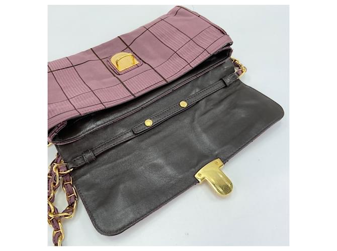 Borsa a tracolla in nylon viola Prada Porpora - vista 14