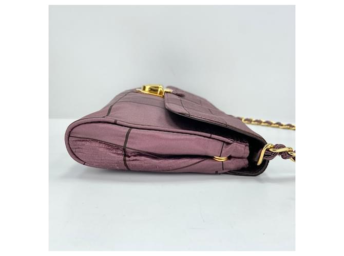 Borsa a tracolla in nylon viola Prada Porpora - vista 5