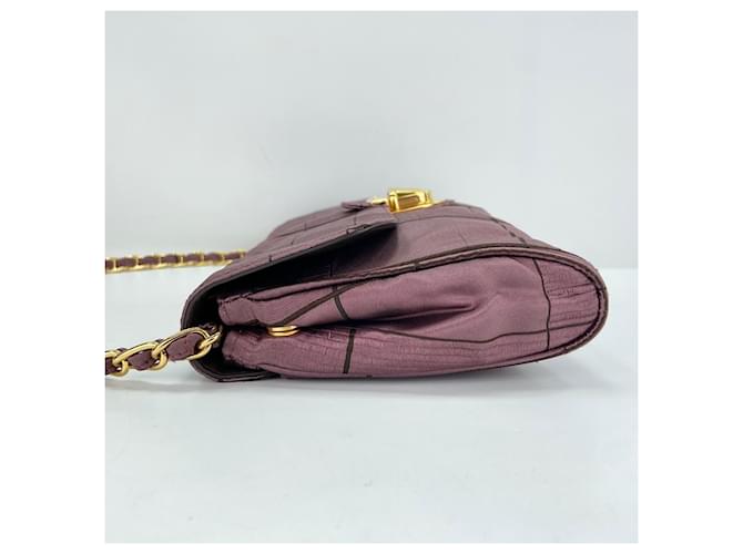 Borsa a tracolla in nylon viola Prada Porpora - vista 6