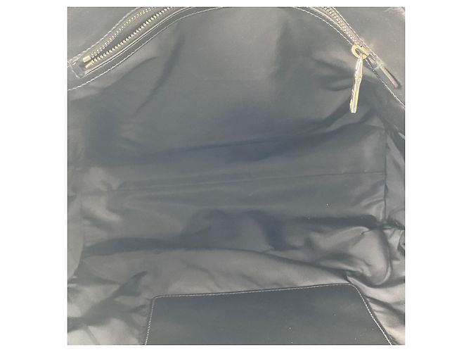 Borsa Tote in Nylon Nero Prada - vista 12