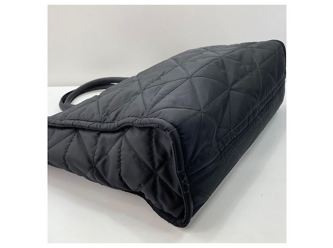 Borsa Tote in Nylon Nero Prada - vista 8