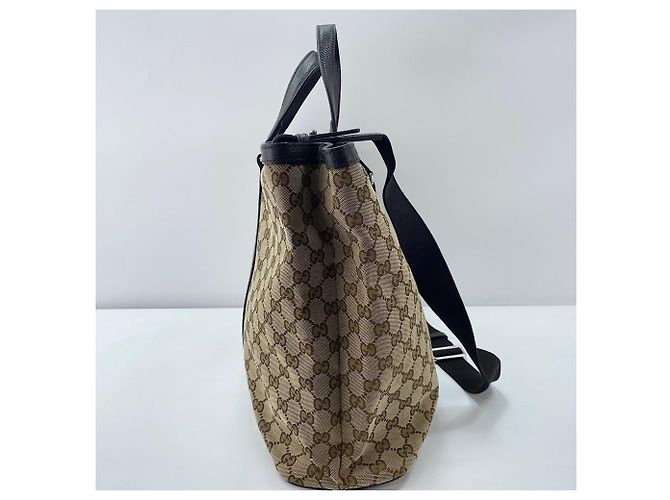 Borsa tote Gucci beige - vista 5