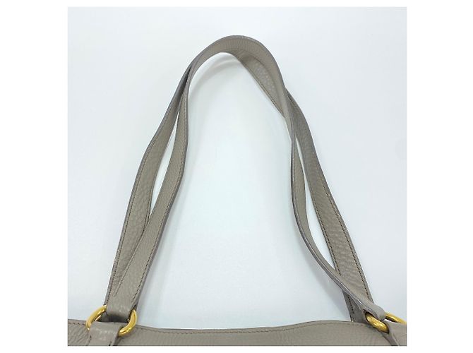 Borsa Tote Prada Vitello Daino Marrone - vista 10