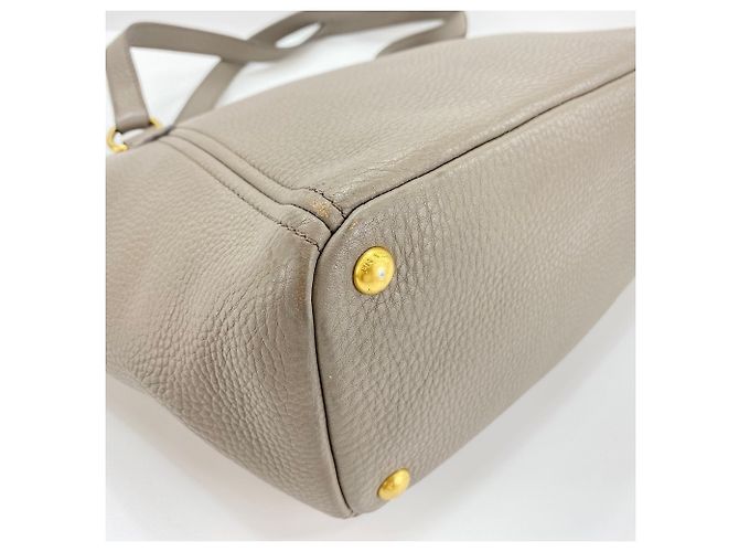 Borsa Tote Prada Vitello Daino Marrone - vista 7