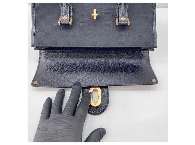 Schwarze Gucci Handtasche - Ansicht 11