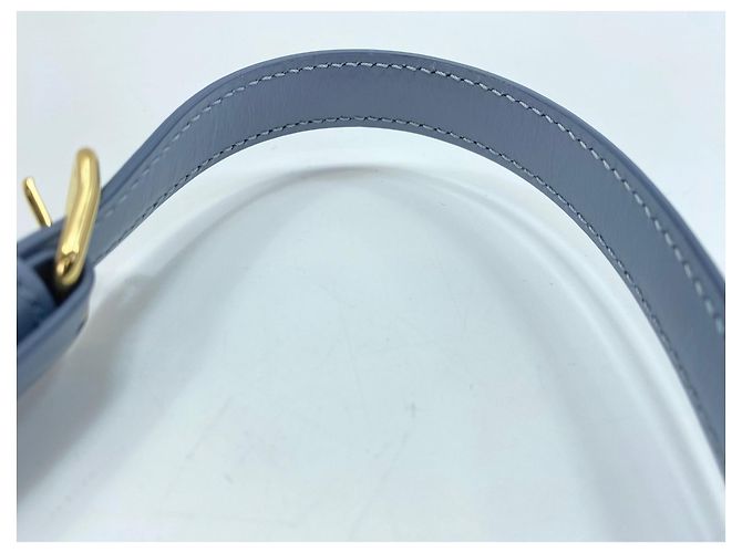 Céline Borsa a tracolla in pelle blu Celine - vista 10