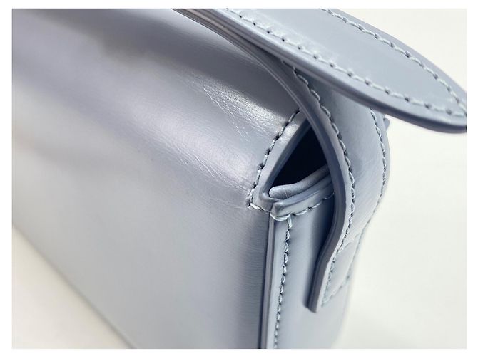 Céline Borsa a tracolla in pelle blu Celine - vista 14