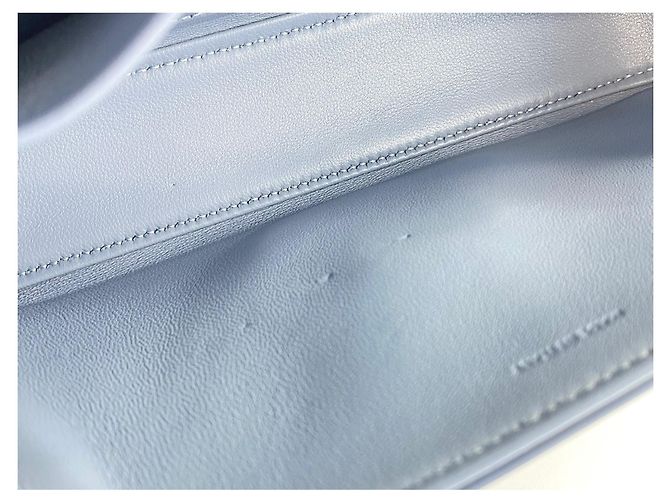 Céline Borsa a tracolla in pelle blu Celine - vista 15