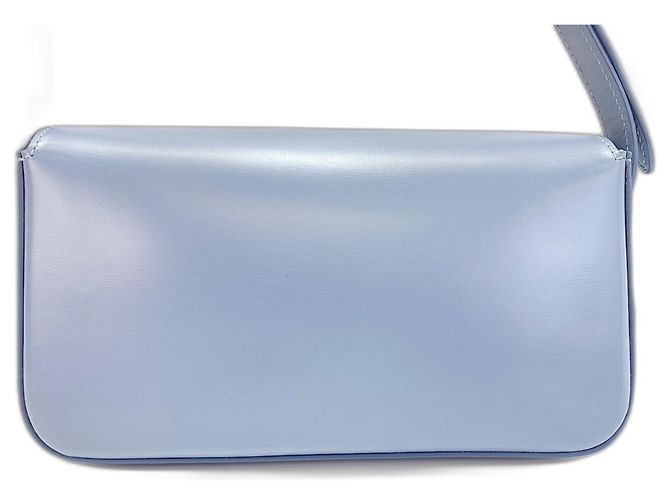 Céline Borsa a tracolla in pelle blu Celine - vista 2