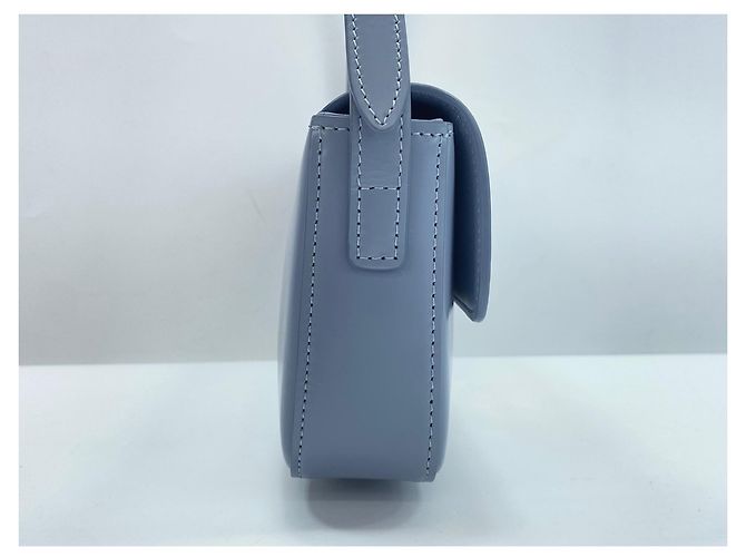 Céline Borsa a tracolla in pelle blu Celine - vista 5