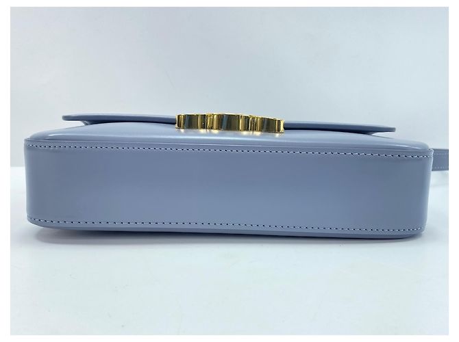 Céline Borsa a tracolla in pelle blu Celine - vista 6
