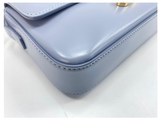 Céline Borsa a tracolla in pelle blu Celine - vista 7