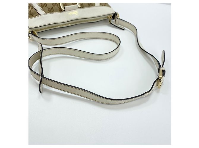 Borsa a Spalla Gucci Abbey Line - Beige - vista 10