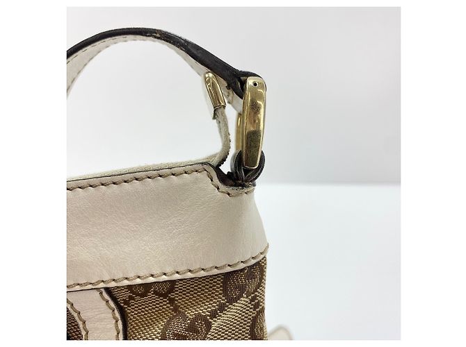 Borsa a Spalla Gucci Abbey Line - Beige - vista 11