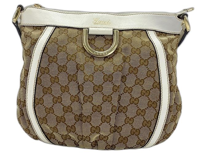 Borsa a Spalla Gucci Abbey Line - Beige - vista 2