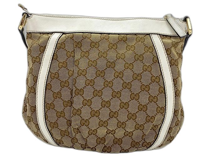 Borsa a Spalla Gucci Abbey Line - Beige - vista 3