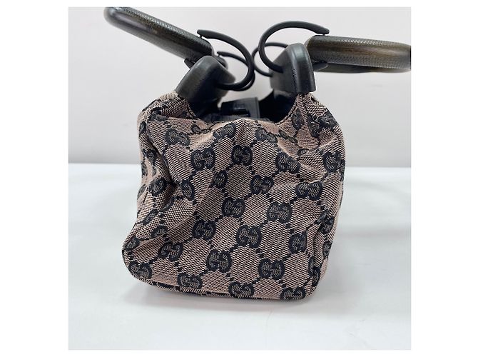 Borsa Gucci con manico in legno rosa - vista 5