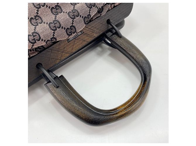 Borsa Gucci con manico in legno rosa - vista 7