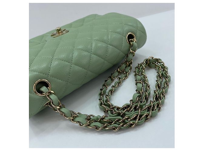 Borsa a Spalla Chanel Matelassé Verde - vista 10