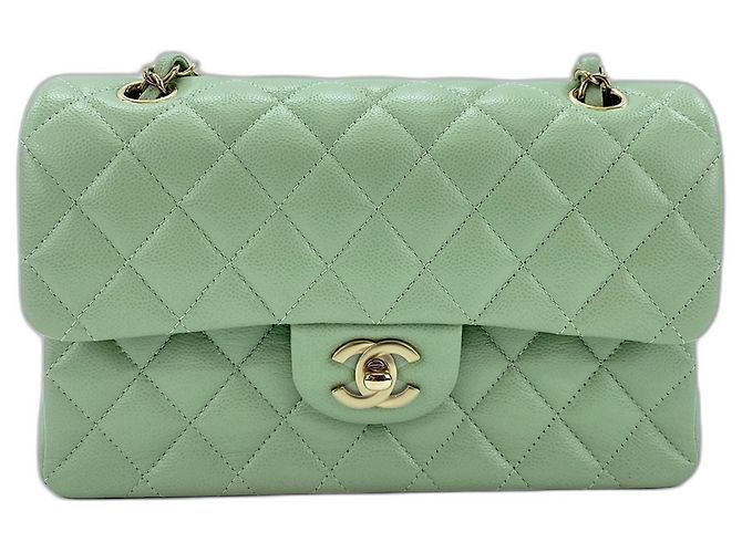 Borsa a Spalla Chanel Matelassé Verde - vista 2
