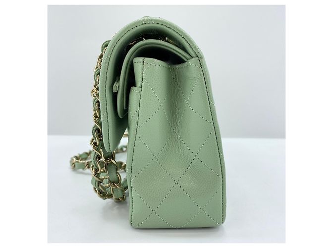 Borsa a Spalla Chanel Matelassé Verde - vista 5