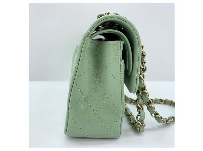Borsa a Spalla Chanel Matelassé Verde - vista 6