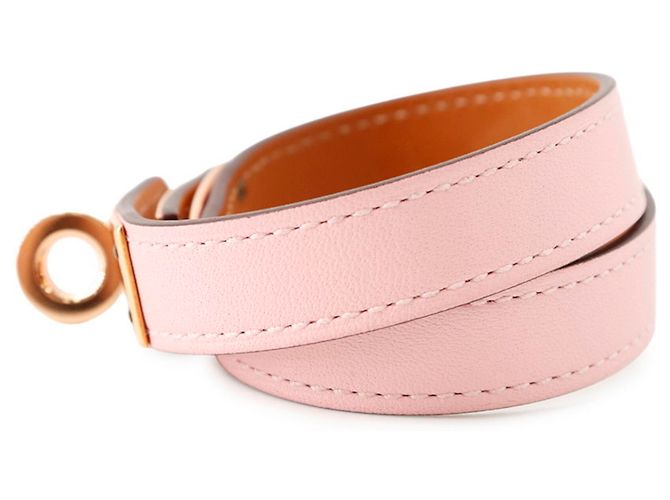 Hermès Pulsera Kelly Double Tour Hermes Rosa - vista 2