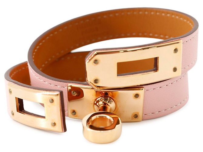 Hermès Pulsera Kelly Double Tour Hermes Rosa - vista 5