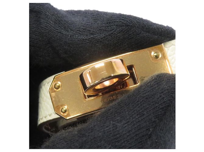 Hermès Bracciale Kelly Double Tour Hermes in Craie Pink - vista 6