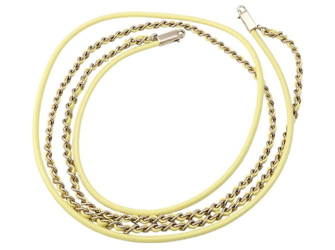 Timeless Borsa a Spalla Chanel Matelasse Small Chain Giallo - vista 15