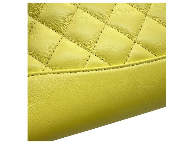 Timeless Borsa a Spalla Chanel Matelasse Small Chain Giallo - vista 9