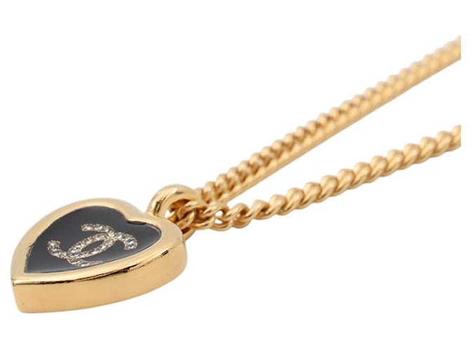 Collana Chanel Coco Mark Heart Nero - vista 2