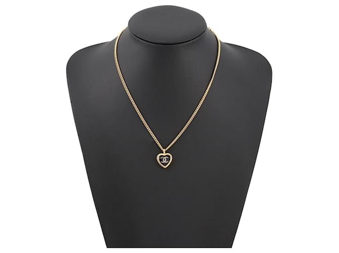 Collana Chanel Coco Mark Heart Nero - vista 4