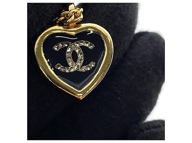 Collana Chanel Coco Mark Heart Nero - vista 6