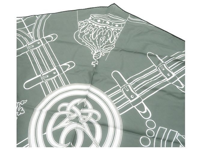 Hermès Hermes Baumwollschal Weiß - Ansicht 3