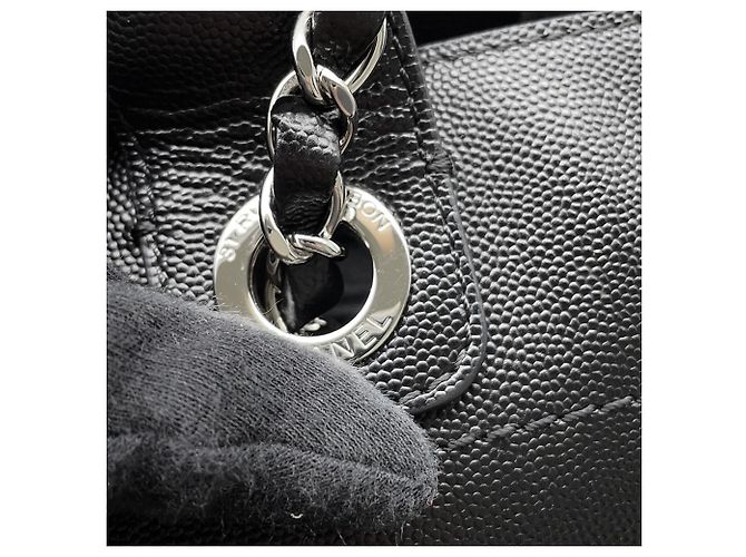 Borsa Tote Chanel Deauville Nero - vista 12