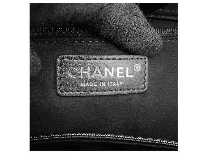 Borsa Tote Chanel Deauville Nero - vista 14