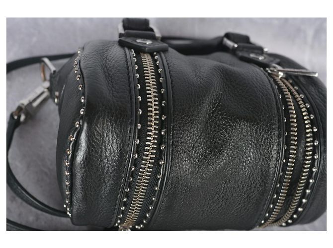 Zadig & Voltaire Sunny XS Mini borsa in pelle nera con borchie Nero - vista 10