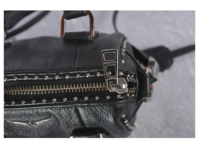 Zadig & Voltaire Sunny XS Mini borsa in pelle nera con borchie Nero - vista 12