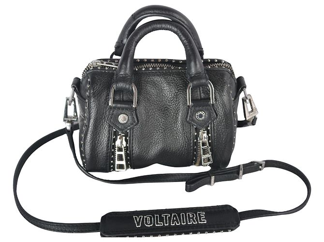 Zadig & Voltaire Sunny XS Mini borsa in pelle nera con borchie Nero - vista 15