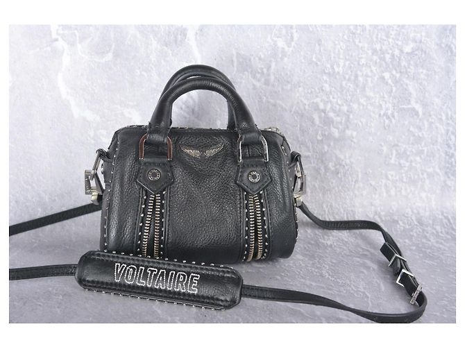 Zadig & Voltaire Sunny XS Mini borsa in pelle nera con borchie Nero - vista 2