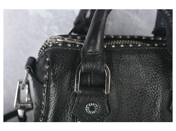 Zadig & Voltaire Sunny XS Mini borsa in pelle nera con borchie Nero - vista 6
