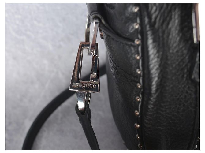 Zadig & Voltaire Sunny XS Mini borsa in pelle nera con borchie Nero - vista 7