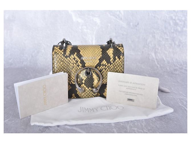 Jimmy Choo Madeline Mini Schultertasche Schlangenleder-Optik Python drucken - Ansicht 11