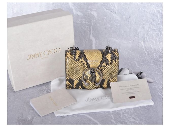 Jimmy Choo Madeline Mini Schultertasche Schlangenleder-Optik Python drucken - Ansicht 13