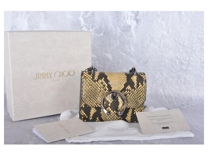 Jimmy Choo Madeline Mini Schultertasche Schlangenleder-Optik Python drucken - Ansicht 14