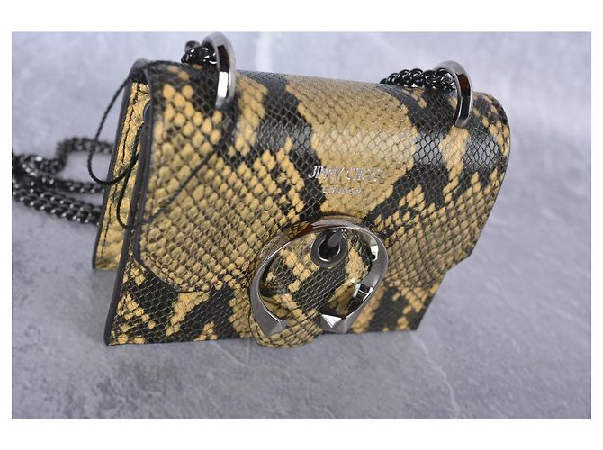Jimmy Choo Madeline Mini Schultertasche Schlangenleder-Optik Python drucken - Ansicht 7