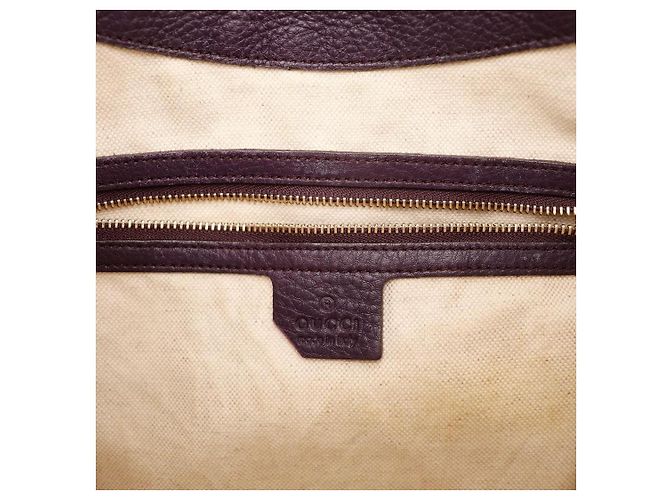 Gucci Jackie Borsa Hobo in Tela Monogram Marrone Beige - vista 8