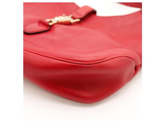 Gucci Jackie 1961 Borsa Hobo in pelle rossa Rosso - vista 10
